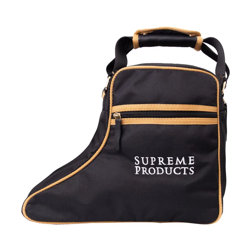 Supreme Products Pro Groom Jodhpur Boot Bag in Black and Gold